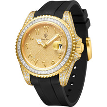 Load image into Gallery viewer, DinsFins Iced Out Watch for Men Automatic Bling-ed Out Stainless Steel Sapphire Glass Luxury Waterproof Mechanical Wrist Mens Watches Japanese Movement