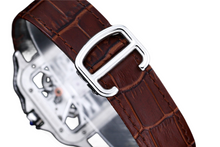 Load image into Gallery viewer, Santos Automatic 40mm Men's Watch Iced Out Bling Diamonds Stainless Steel Wrist Watches Blue Dial