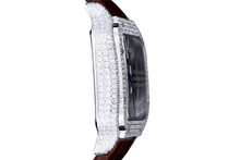 Load image into Gallery viewer, Santos Automatic 40mm Men's Watch Iced Out Bling Diamonds Stainless Steel Wrist Watches Blue Dial