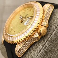 Load image into Gallery viewer, DinsFins Iced Out Watch for Men Automatic Bling-ed Out Stainless Steel Sapphire Glass Luxury Waterproof Mechanical Wrist Mens Watches Japanese Movement