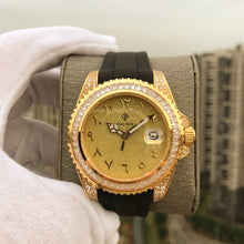 Load image into Gallery viewer, DinsFins Iced Out Watch for Men Automatic Bling-ed Out Stainless Steel Sapphire Glass Luxury Waterproof Mechanical Wrist Mens Watches Japanese Movement