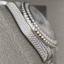 Load image into Gallery viewer, DinsFins Iced Out Watch for Men Automatic Bling-ed Out Stainless Steel Diamonds Sapphire Glass Luxury Waterproof Mechanical Wrist Mens Watches Japanese Movement