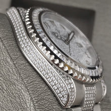 Load image into Gallery viewer, DinsFins Iced Out Watch for Men Automatic Bling-ed Out Yellow Gold Diamonds Sapphire Glass Luxury Waterproof Mechanical Wrist Mens Watches Japanese Movement