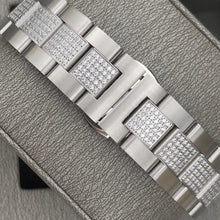 Load image into Gallery viewer, DinsFins Iced Out Watch for Men Automatic Bling-ed Out Yellow Gold Diamonds Sapphire Glass Luxury Waterproof Mechanical Wrist Mens Watches Japanese Movement