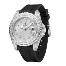 Load image into Gallery viewer, DinsFins Iced Out Watch for Men Automatic Bling-ed Out Stainless Steel Sapphire Glass Luxury Waterproof Mechanical Wrist Mens Watches Japanese Movement