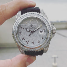 Load image into Gallery viewer, DinsFins Iced Out Watch for Men Automatic Bling-ed Out Stainless Steel Sapphire Glass Luxury Waterproof Mechanical Wrist Mens Watches Japanese Movement