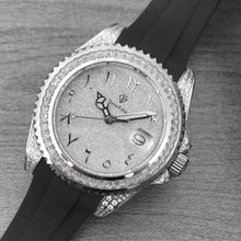 Load image into Gallery viewer, DinsFins Iced Out Watch for Men Automatic Bling-ed Out Stainless Steel Sapphire Glass Luxury Waterproof Mechanical Wrist Mens Watches Japanese Movement