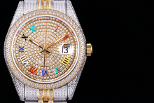 Load image into Gallery viewer, DinsFins Iced Out Diamond Watches DJ001
